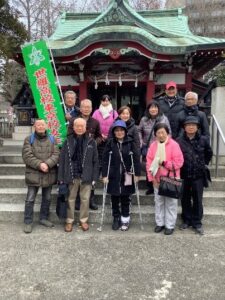 河原町神社前にて